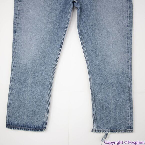 NEW AGOLDE Riley High Rise Cropped Straight Fit Jeans in Emulsion wash, 31 - Picture 5 of 11